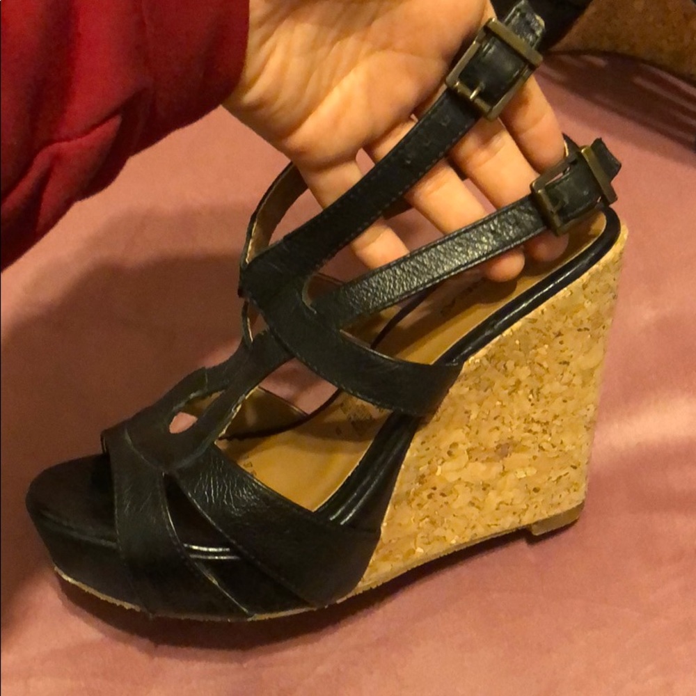 COPY - Andrea leather upper wedge